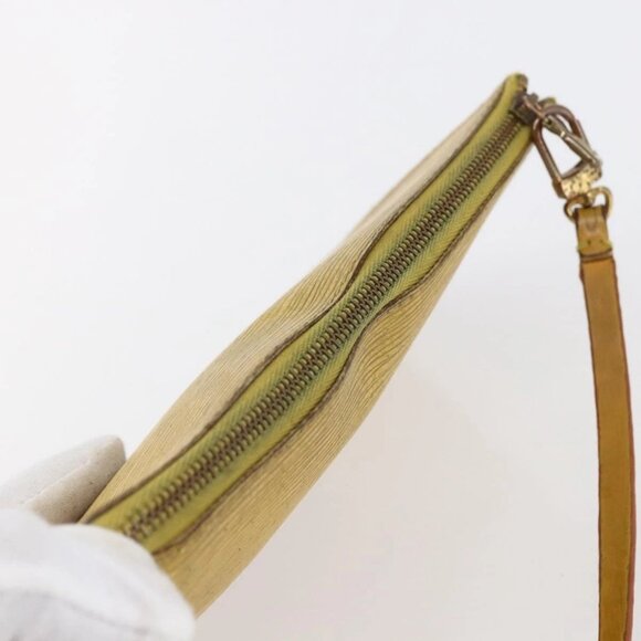 LOUIS VUITTON Epi Pochette Accessoires Pouch Yellow M52989 LV Auth bs30233 - Picture 6 of 15